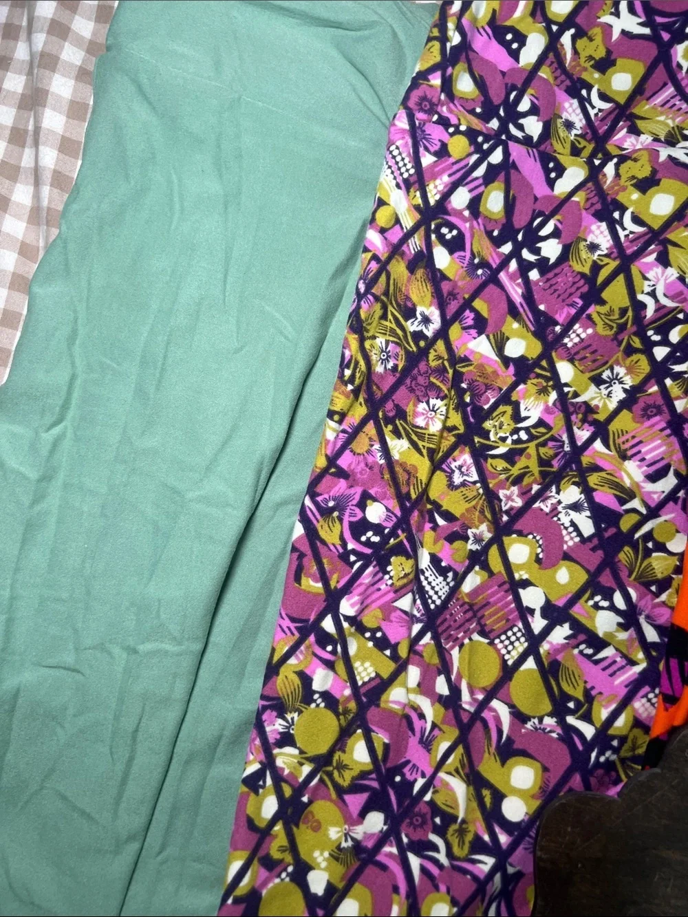 LuLaRoe One Size Leggings Multi-Color Patterned Bundle of 5